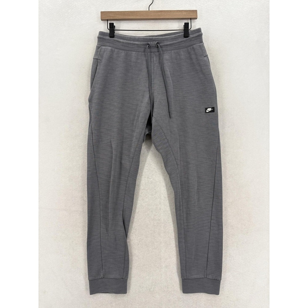 Nike Sportswear Optic Jogger Pants Mens Medium Coal Double Knit Gray Sweatpants